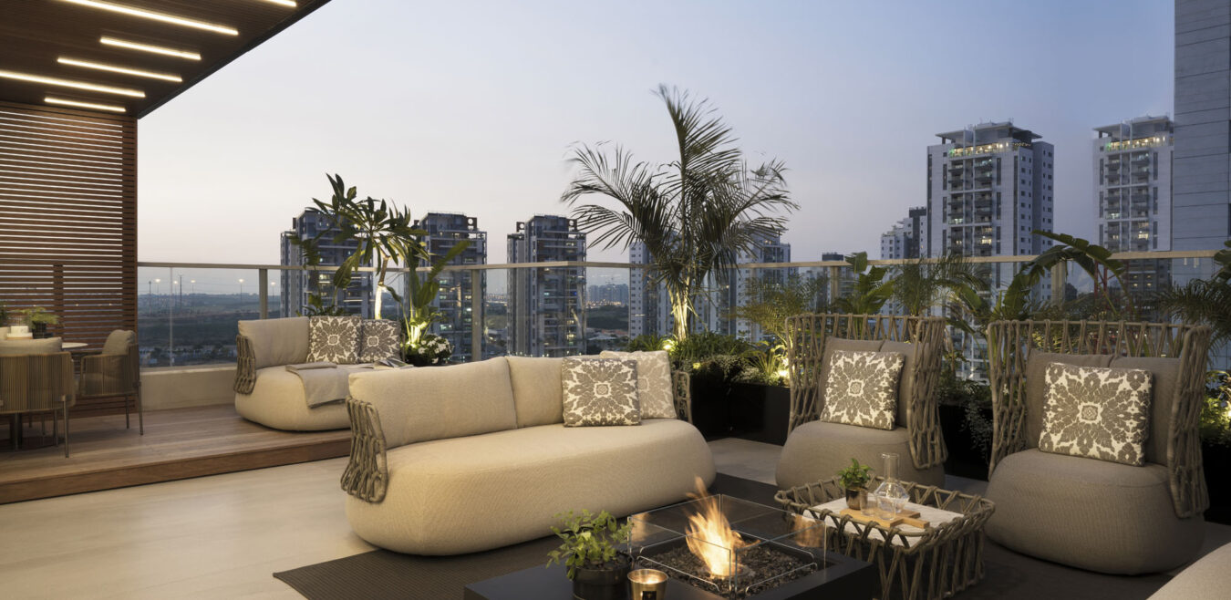 עיצוב גינות גג עם גרין טאץ'